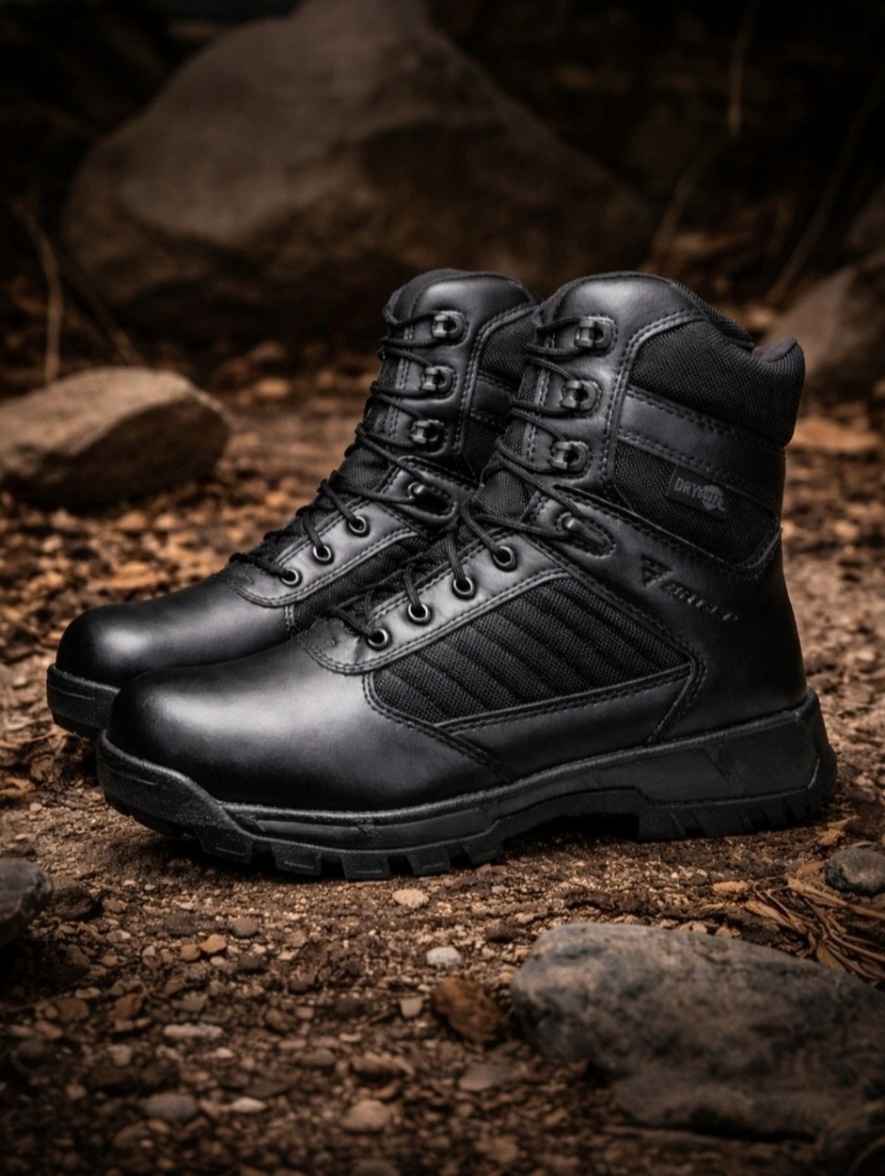 Bates Tactical Sport 2 Boots Mens 8.5 EW Black Waterproof Side Zip Work